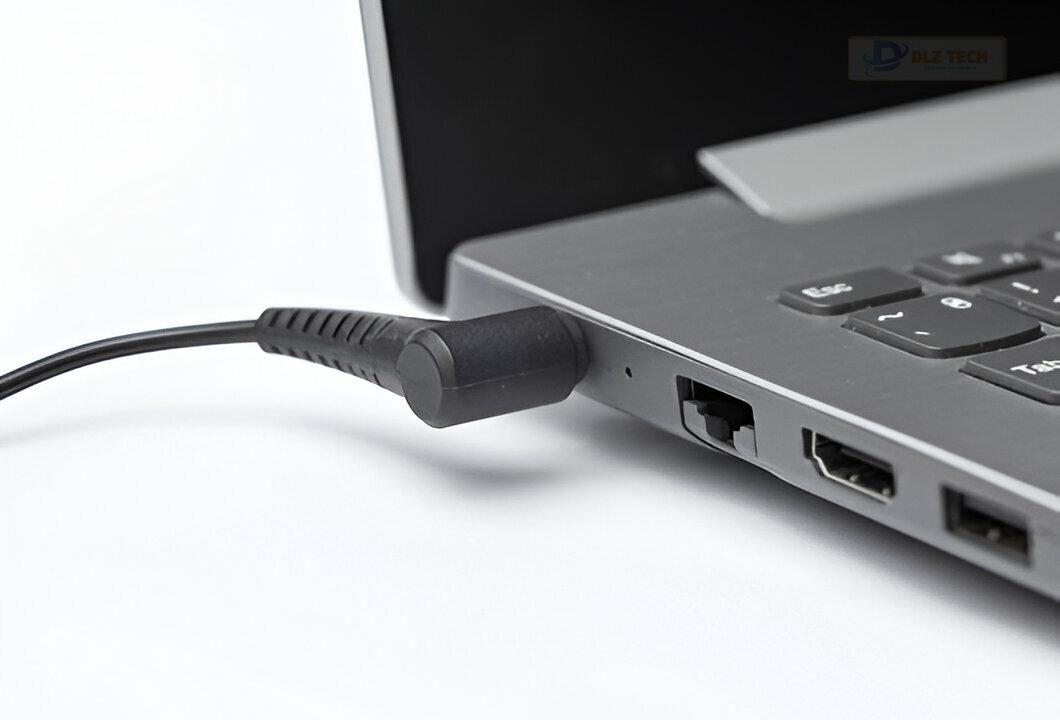 Kỹ thuật viên Dlz Tech hỗ trợ kiểm tra Macbook cho khách hàng