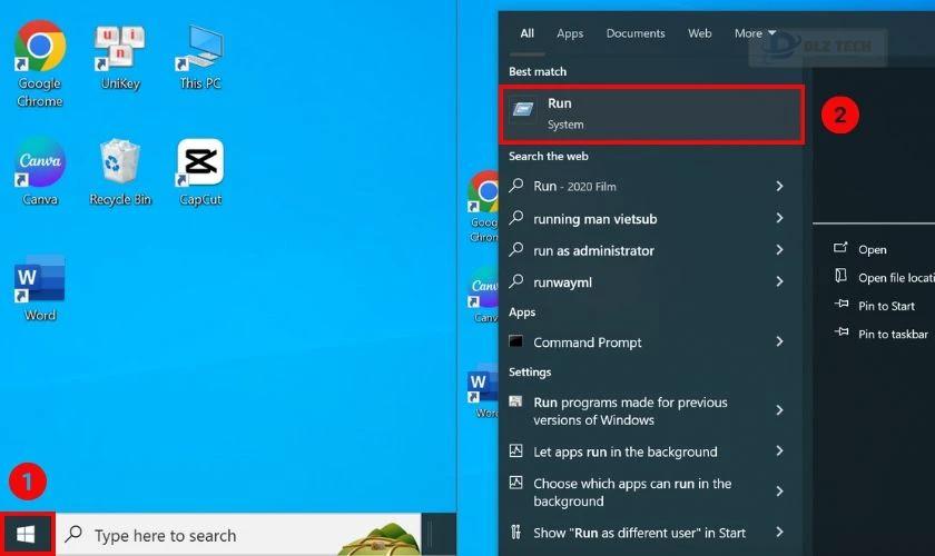 Sử dụng Command Prompt để ẩn ổ cứng Win 10