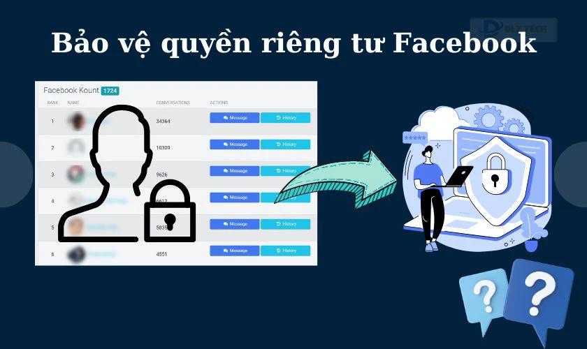 Cách bảo vệ quyền riêng tư khi thống kê tin nhắn Facebook?