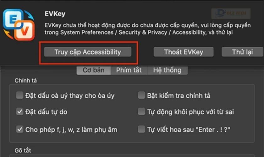 Sau đó, bạn nhấn chọn Truy cập Accessibility