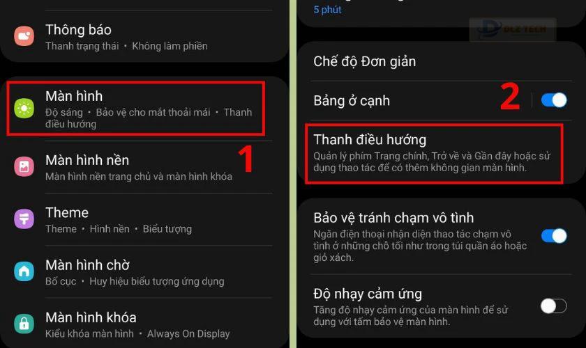 Chọn Thanh điều hướng