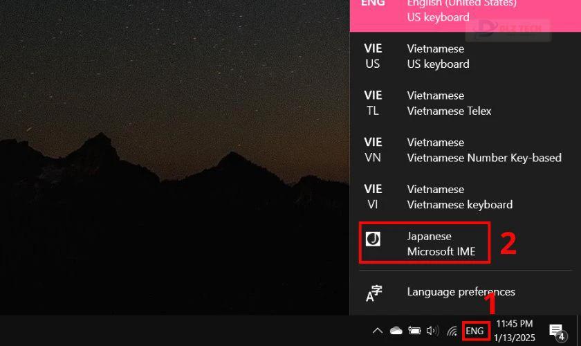 Cách cài bàn phím tiếng Nhật trên máy tính Windows