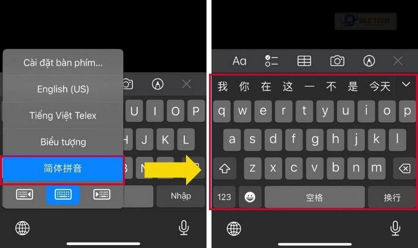 Chuyển bàn phím sang kiểu QWERTY