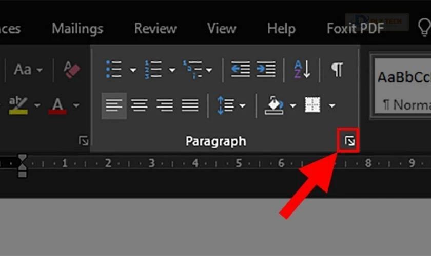 Chọn Paragraph Settings
