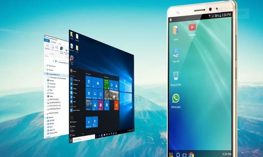 Chuyển đổi điện thoại thành máy tính với Desktop Launcher