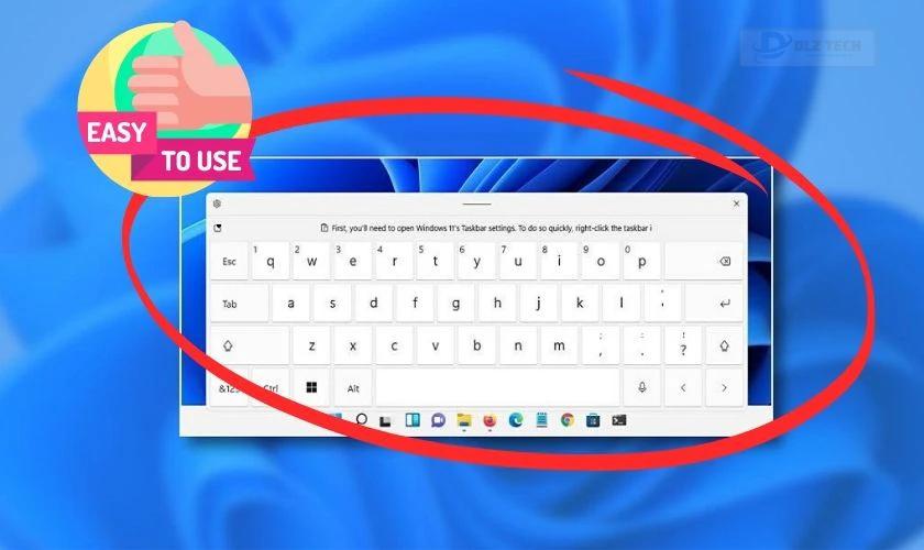 Công dụng của bàn phím ảo trên laptop Windows