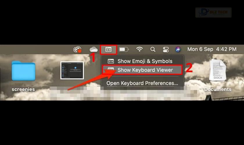 Hiển thị bàn phím ảo qua biểu tượng keyboard