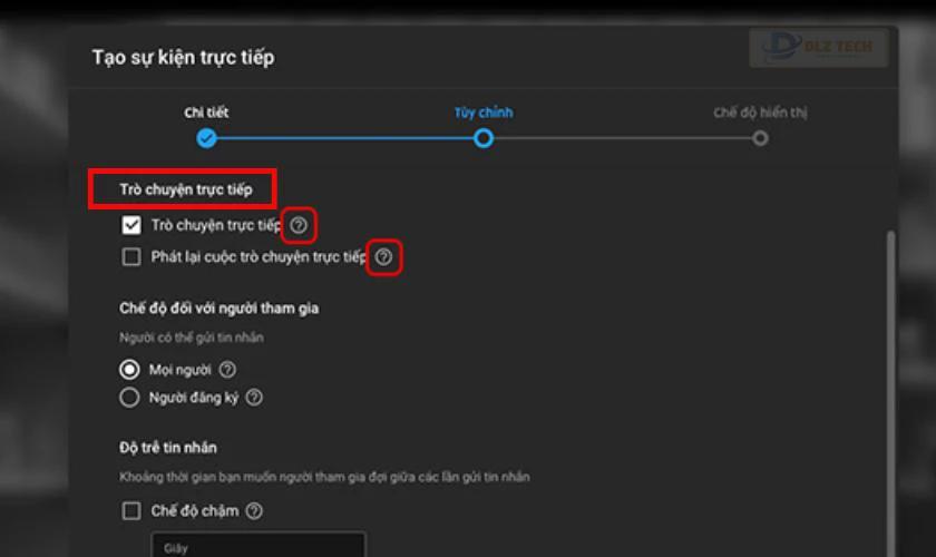 Cách bật bình luận trực tiếp trên Youtube