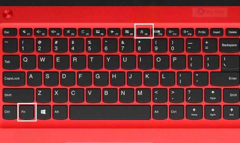 Mở đèn bàn phím laptop Acer
