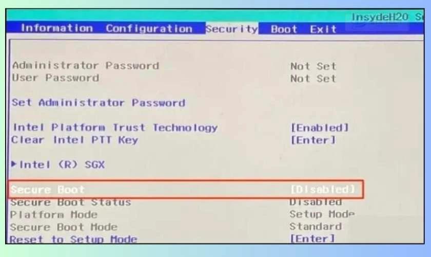 Kích hoạt Secure Boot trên Win 11 đơn giản nhất