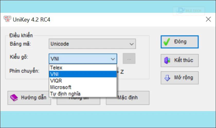Cách sử dụng bộ gõ VNI trên Unikey