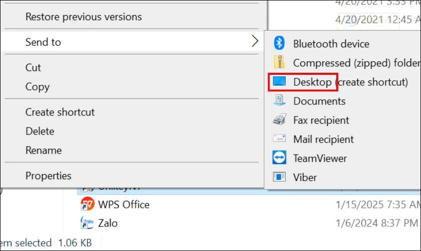 Làm sao để đưa Unikey ra desktop?