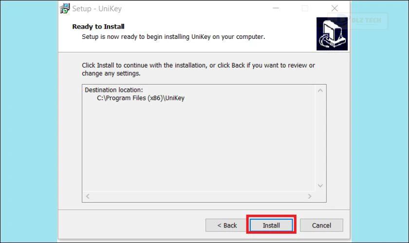 Trong hộp thoại hiển thị, nhấn vào Install