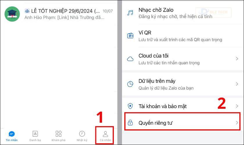 Cách chặn xem khoảnh khắc Zalo mà người khác không biết