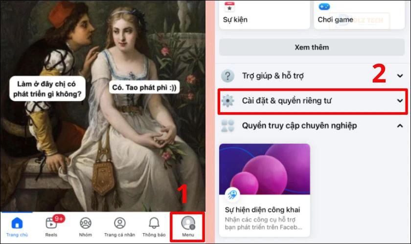 Cách để người khác không tìm thấy mình trên Facebook trên điện thoại