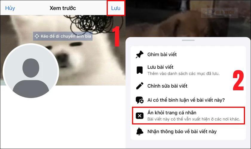 Ẩn khỏi trang cá nhân