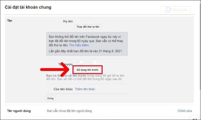 Nhập mật khẩu Facebook của bạn, chọn Sử dụng tên trước để hoàn tất