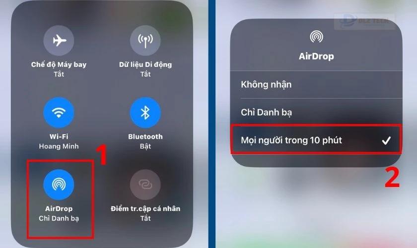 Cài đặt để chuyển ảnh từ iPhone sang Macbook