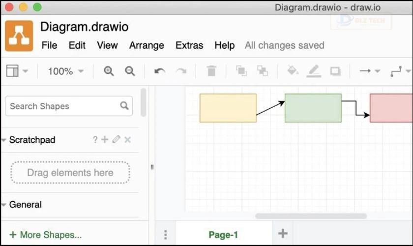 Draw.io là phần mềm tạo sơ đồ tư duy với nhiều quy mô khác nhau