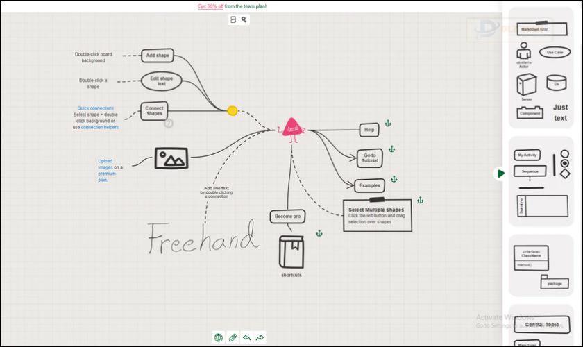 Cách làm sơ đồ tư trên máy tính bằng Sketchboard