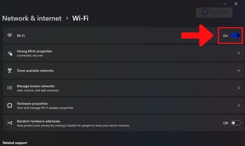 Tắt Wifi và Bluetooth khi không sử dụng