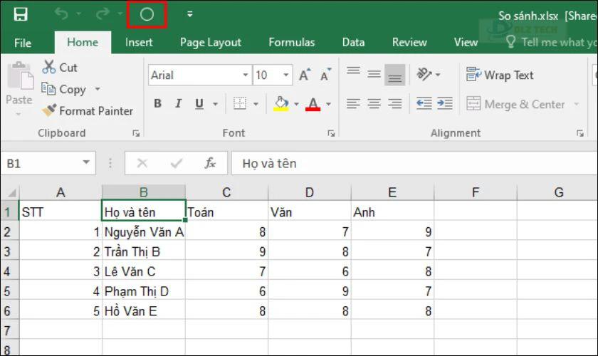 Chọn các file để so sánh