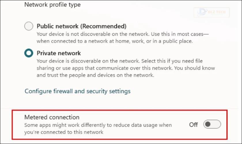 Cách tăng tốc độ Wifi cho laptop Win 11 - Tắt kết nối đo lường