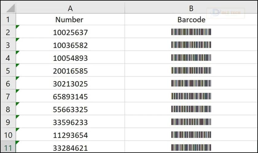 Cách tạo mã vạch trong Excel có lợi ích gì