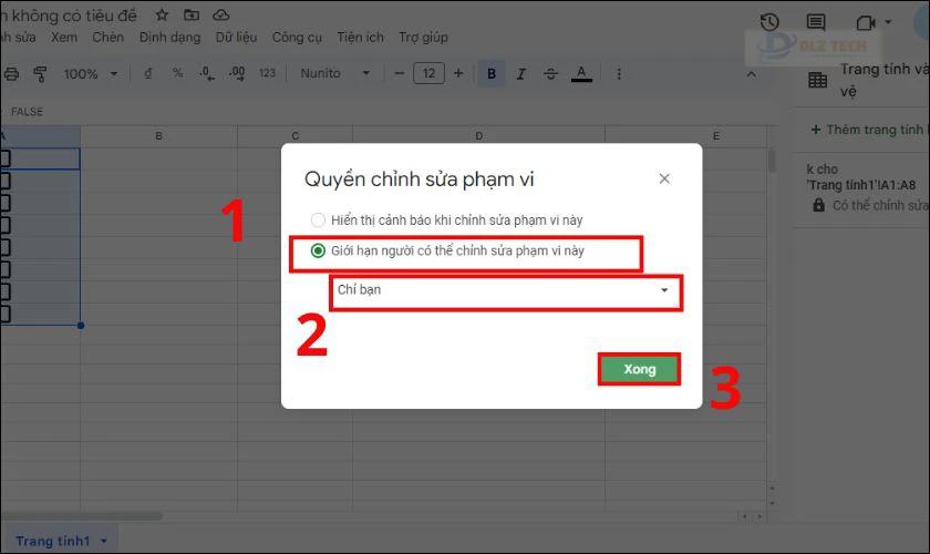 Thêm quyền chỉnh sửa cột tick