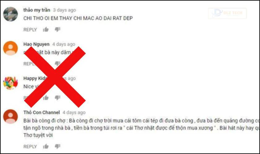 Lý do tắt bình luận trên YouTube