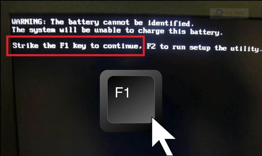Cân nhắc nhu cầu sử dụng trước khi tắt phím F1 trong BIOS Dell