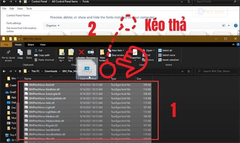 Thêm font qua Control Panel dễ dàng