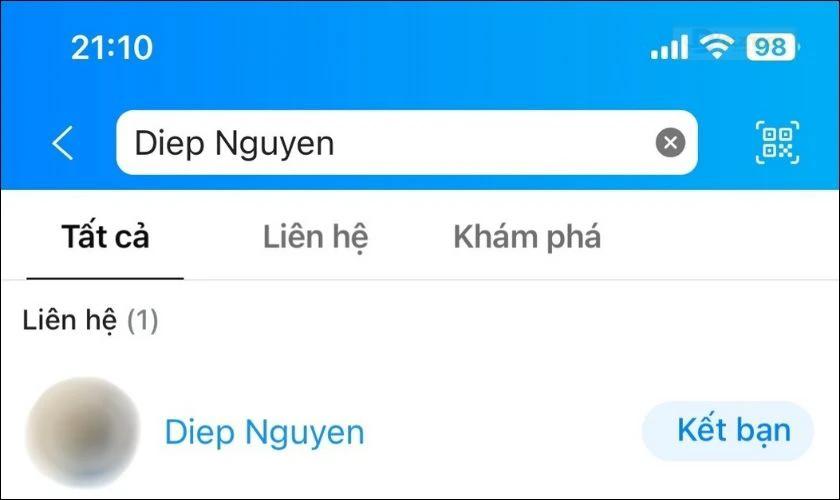 Tìm lại bạn bè dựa theo tên