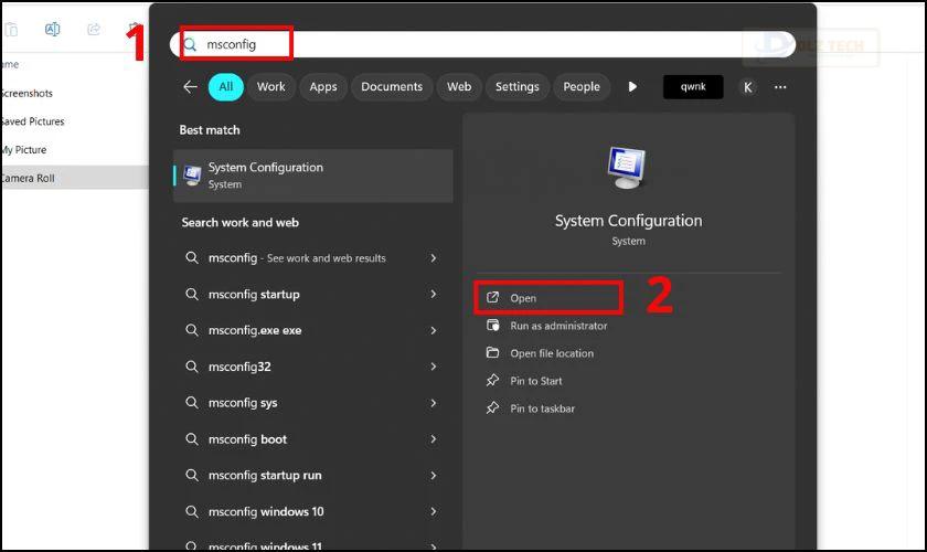Khởi động vào chế độ Safe Mode
