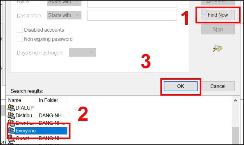 Nhấn OK để lưu thay đổi