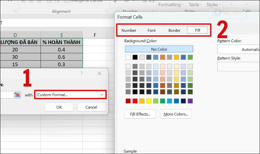 Cách tô màu có điều kiện trong Excel nhanh