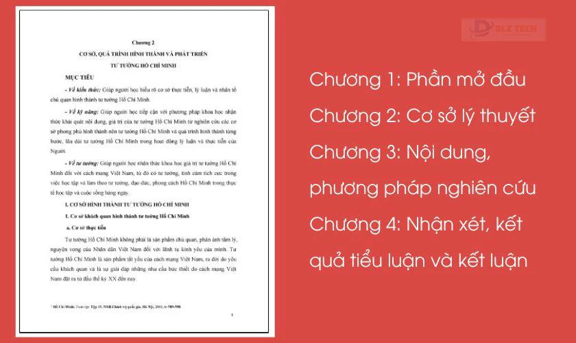 Hướng dẫn trình bày tiểu luận trong Word: Nội dung bài viết