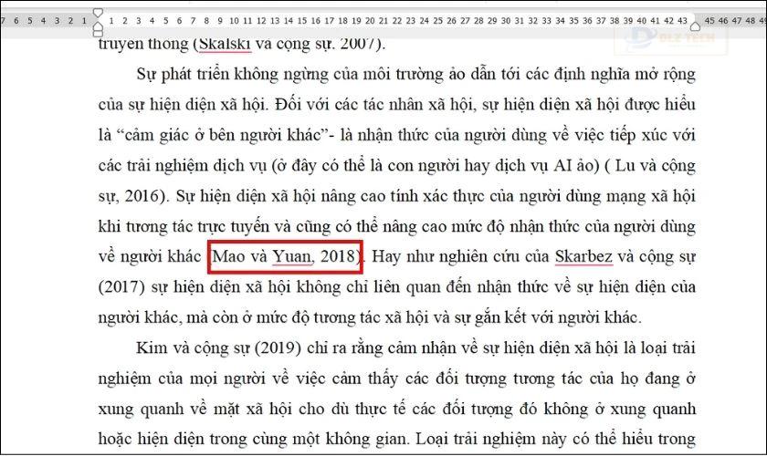 Hướng dẫn trình bày tiểu luận trong Word: Trích dẫn