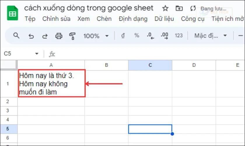 Kiểm tra nội dung hiển thị trong ô