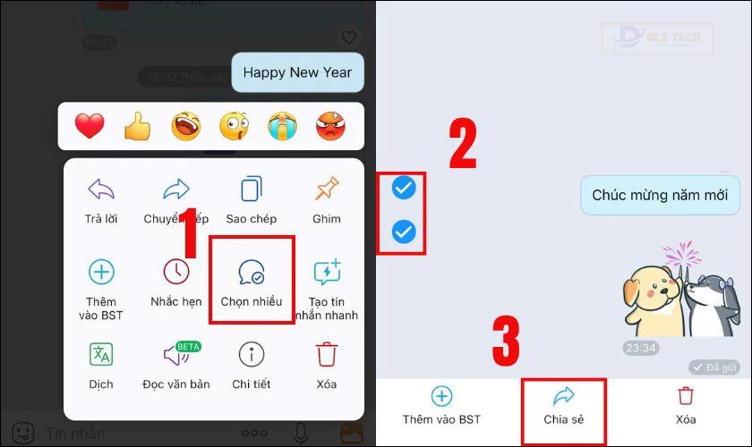 Gửi nhiều tin nhắn hàng loạt trên Zalo
