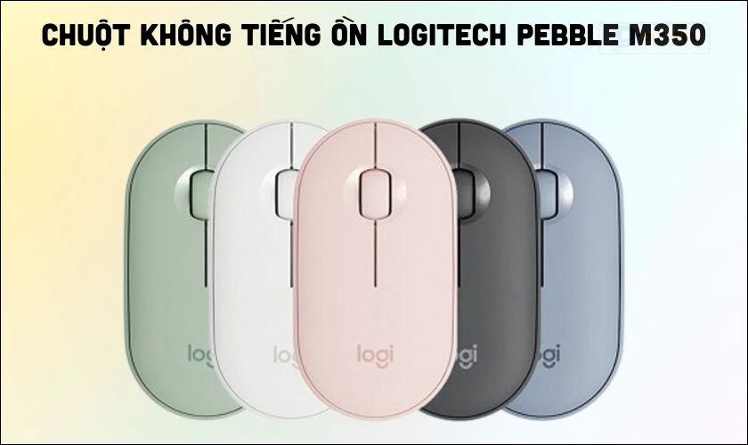 Chuột không tiếng ồn Logitech Pebble M350 sở hữu thiết kế hiện đại
