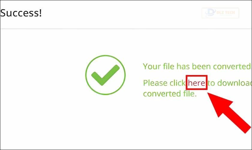 Click vào here