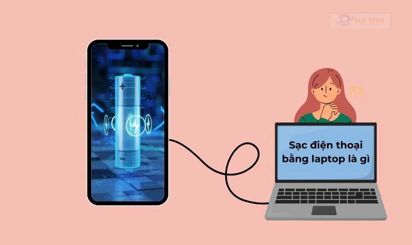 Sạc điện thoại bằng laptop có nghĩa là gì?