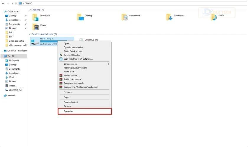 Kiểm tra ổ cứng bằng WMIC thông qua My Computer