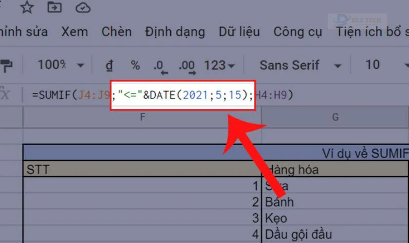 Lưu ý khi sử dụng hàm SUMIF trong Google Sheet