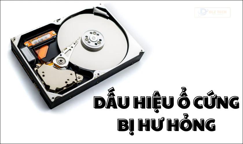 Những dấu hiệu cảnh báo hư ổ cứng laptop
