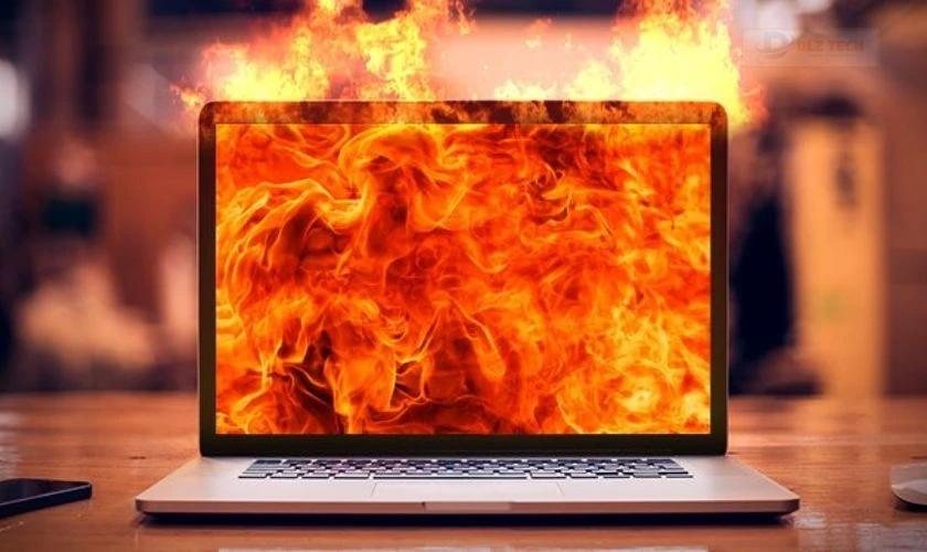Máy nóng do hoạt động liên tục