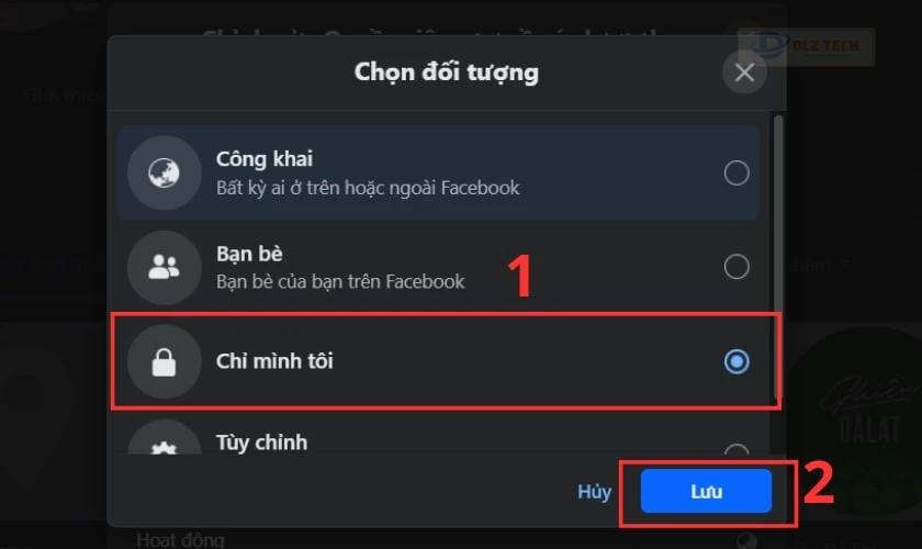 Chuyển sang chỉ mình tôi