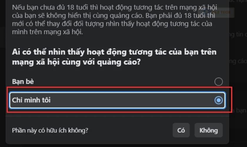 Chuyển về Chỉ mình tôi