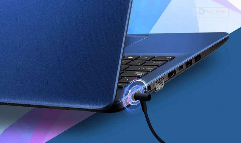 Kiểm tra nguồn AC và pin của laptop Dell